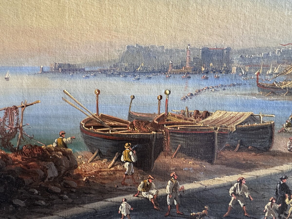 Salvatore CANDIDO 1798-1869, paire de Veduta di Napoli.-photo-1