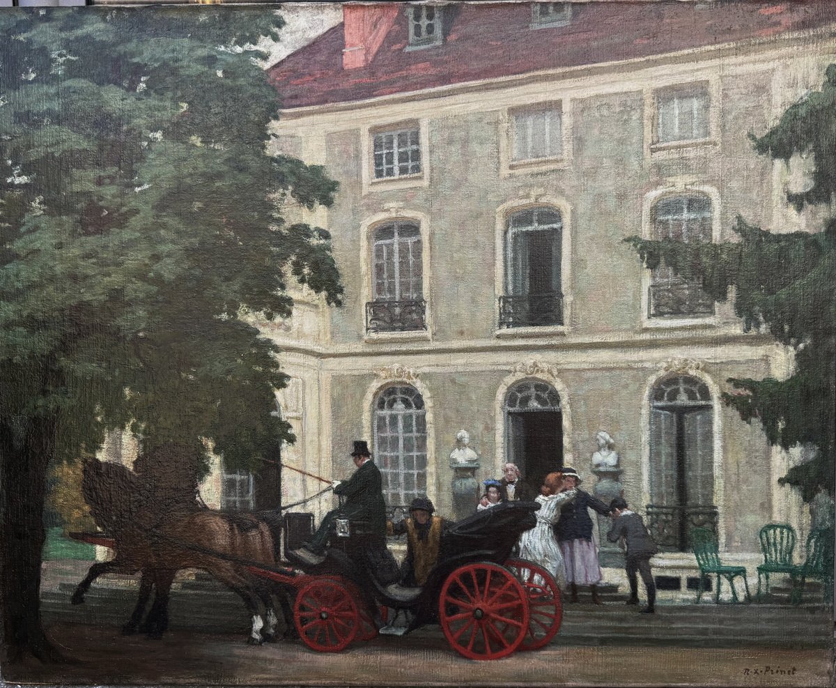 René Xavier PRINET 1861-1946, la calèche un jour de fête.-photo-2