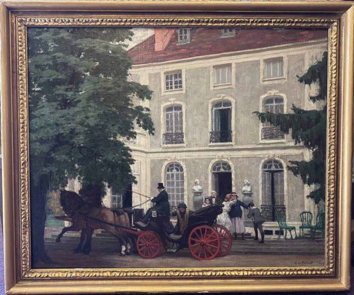 René Xavier PRINET 1861-1946, la calèche un jour de fête.