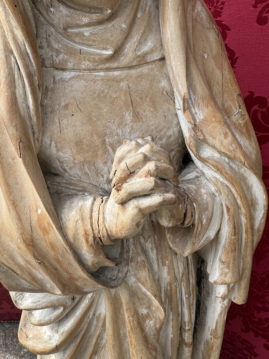 Hans Multscher 1400-1467 suiveur de, allemagne fin XVème, Vierge de calvaire.-photo-1