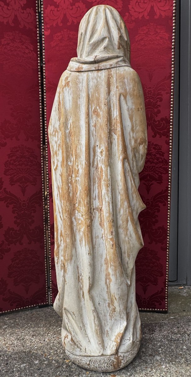 Hans Multscher 1400-1467 suiveur de, allemagne fin XVème, Vierge de calvaire.-photo-2
