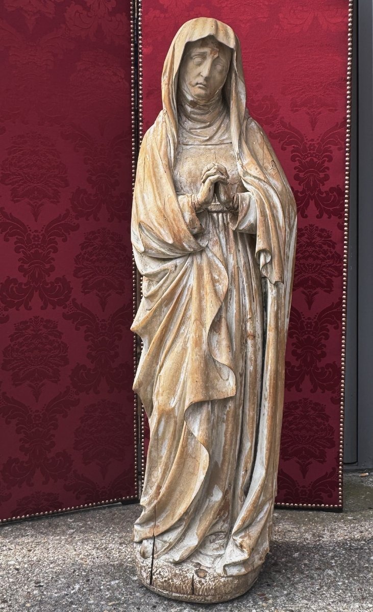 Hans Multscher 1400-1467 suiveur de, allemagne fin XVème, Vierge de calvaire.