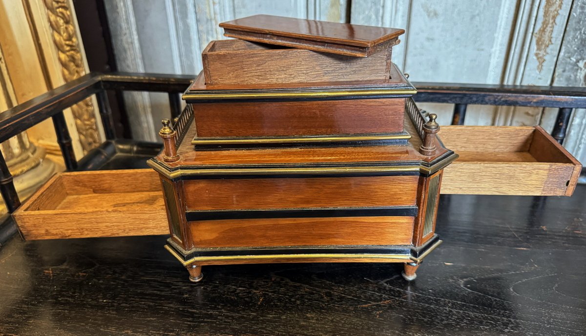 Miniature Cabinet Serving As A Secret Compartment, Northern Europe, Late 18th Century  -photo-4