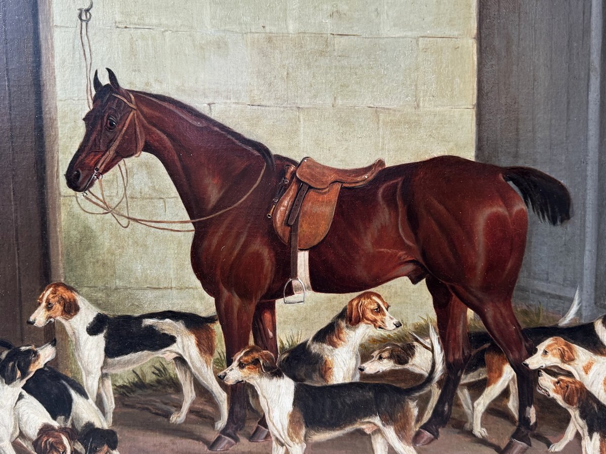 James Loder Of Bath, 1784–1860, Horse And Hounds In The Stable In 1836-photo-4