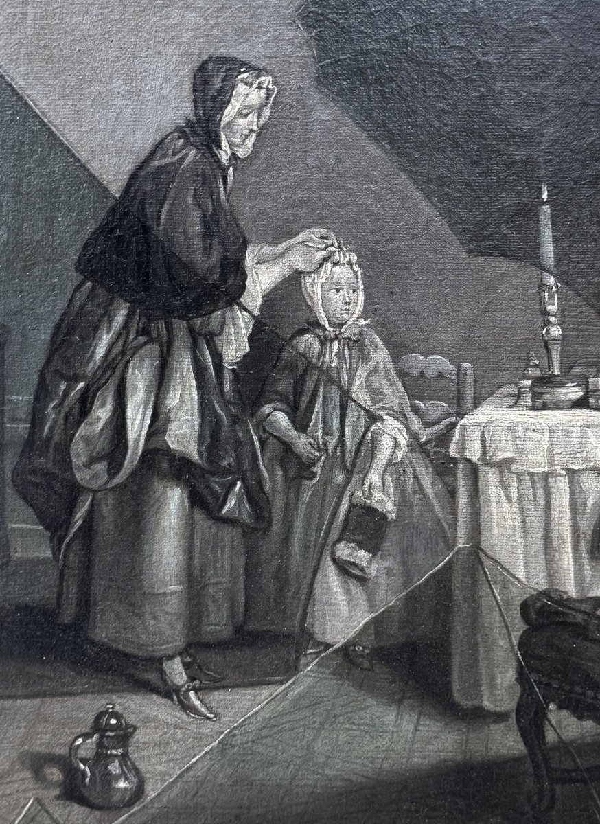 Simon BRELET actif au XVIIIème siècle, d'après une gravure de Nicolas Bernard LEPICIE 1735-1784-photo-3