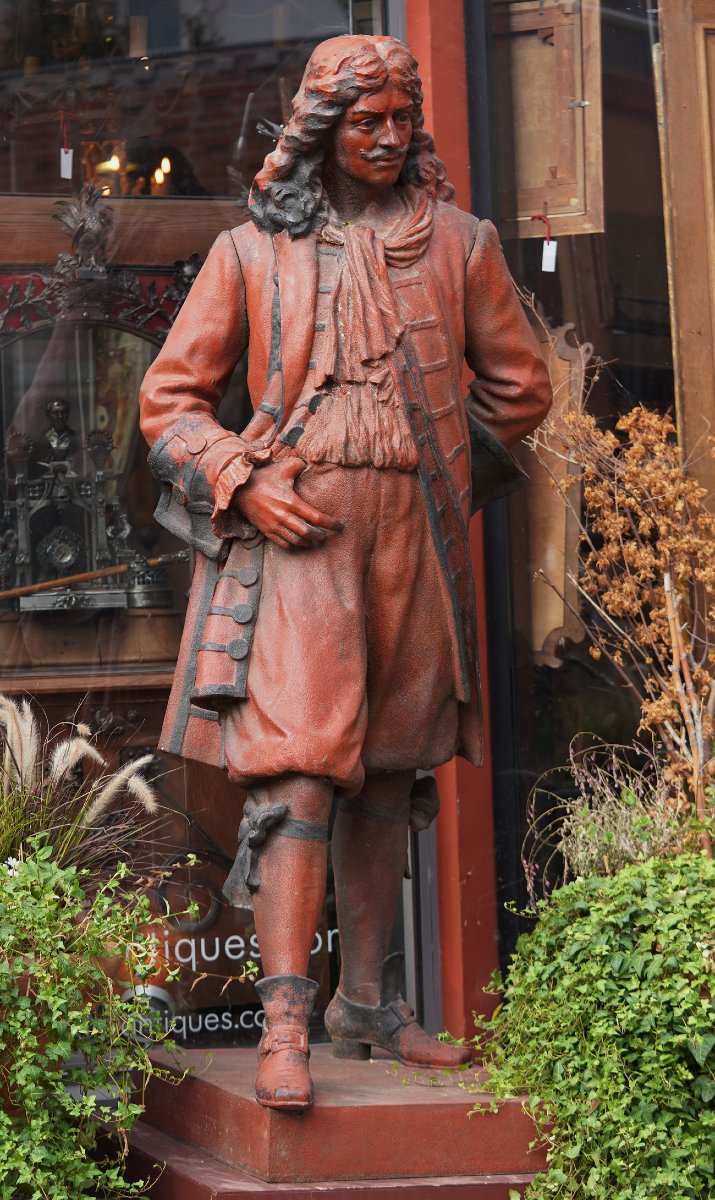 Paul FOURNIER 1859-1926 et N de NONVILLIERS le fondeur, statue monumentale de MOLIERE 1622-1673-photo-2