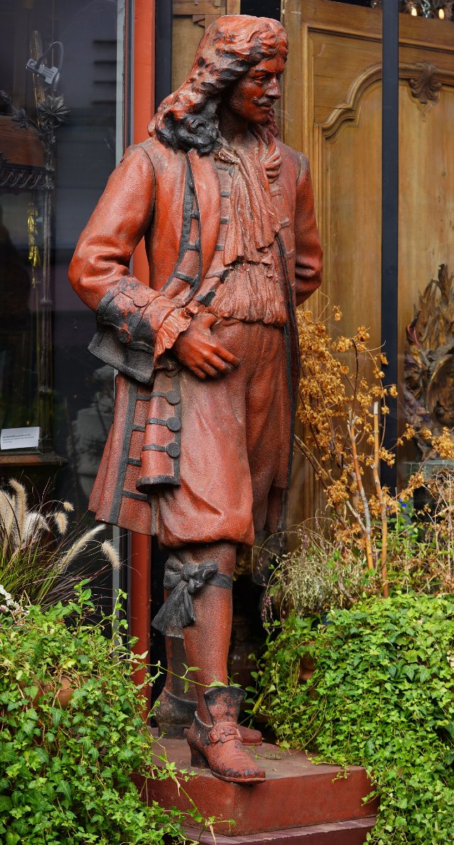 Paul FOURNIER 1859-1926 et N de NONVILLIERS le fondeur, statue monumentale de MOLIERE 1622-1673-photo-3