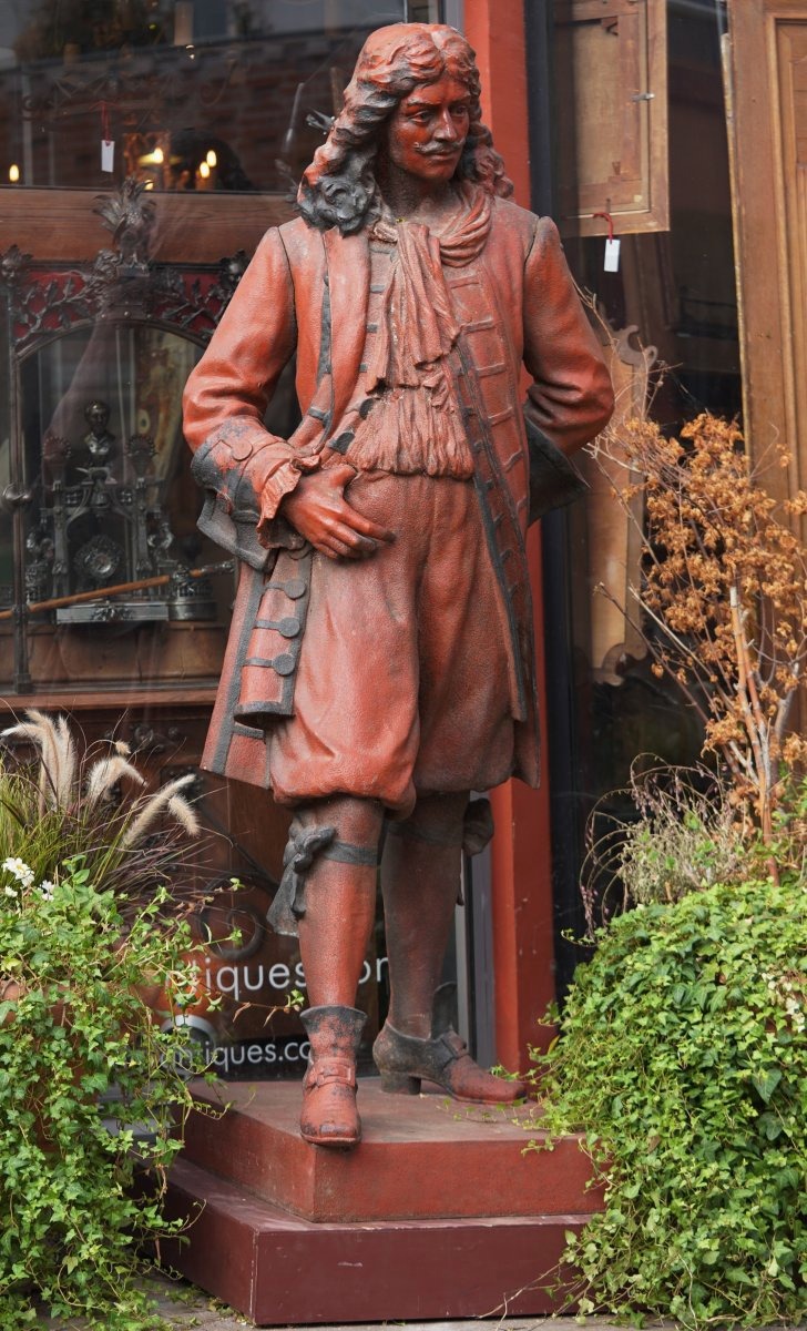 Paul FOURNIER 1859-1926 et N de NONVILLIERS le fondeur, statue monumentale de MOLIERE 1622-1673