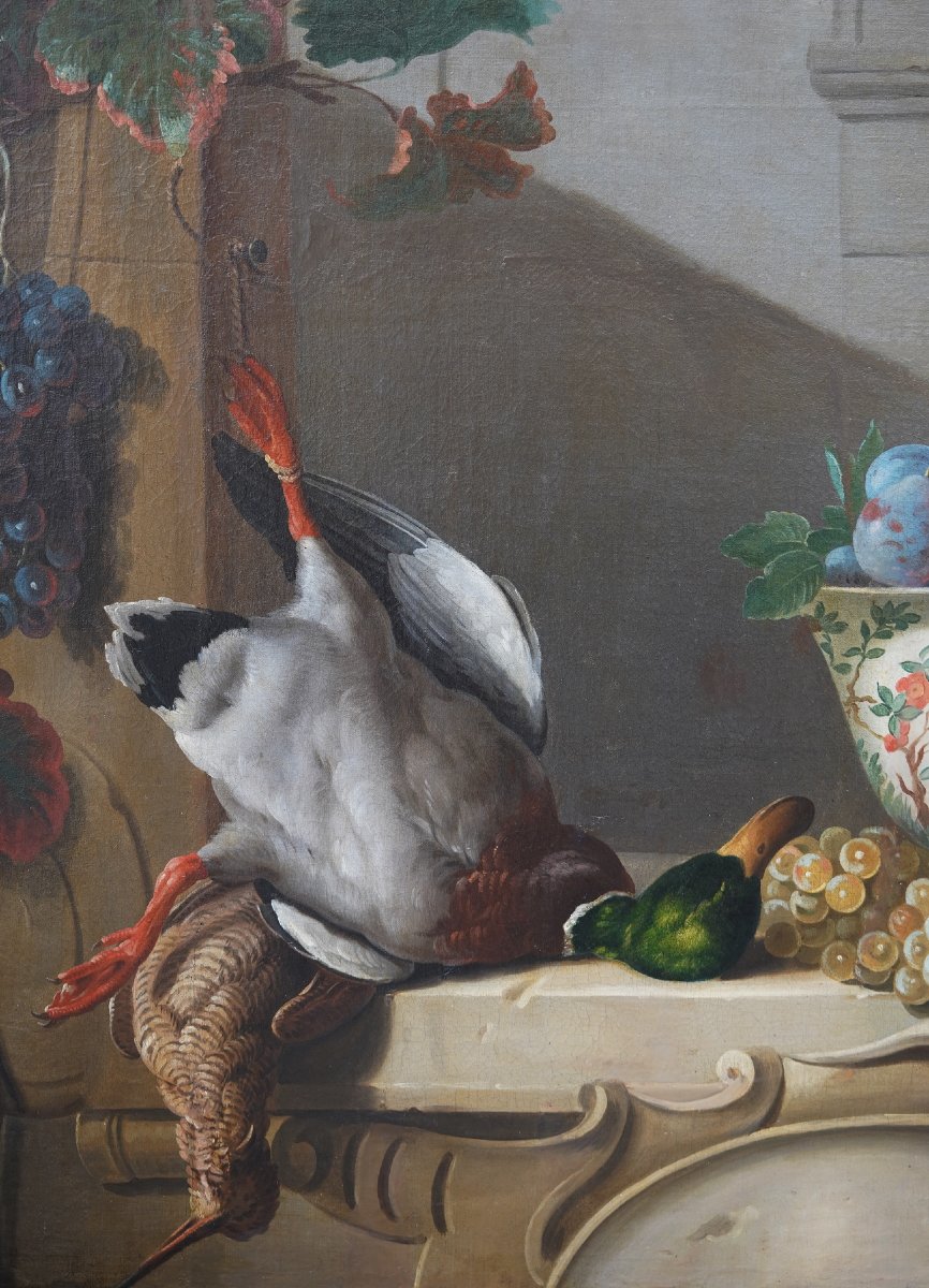 François DESPORTES suiveur de, école Française du XVIIIème, nature morte.-photo-2