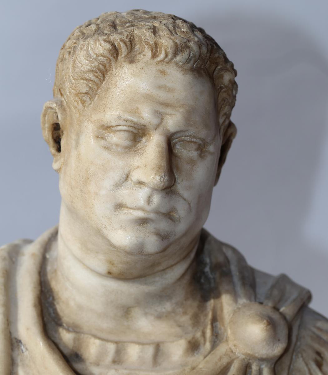 Roman School Of XVIII "emperor Bust"-photo-4