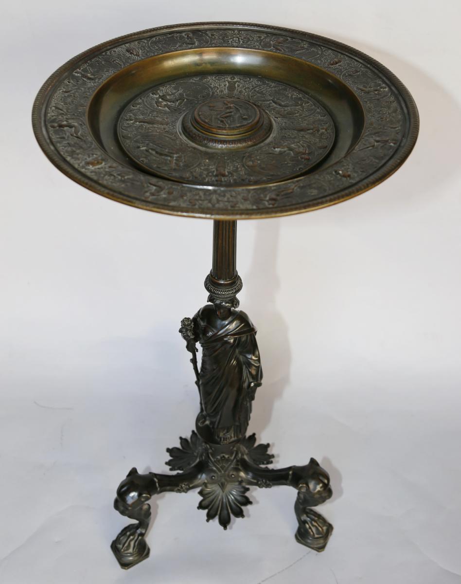 Neoclassical Pedestal Circa 1840-photo-2