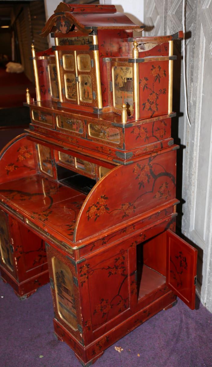 Bureau En Laque Du Japon Circa 1880-photo-4