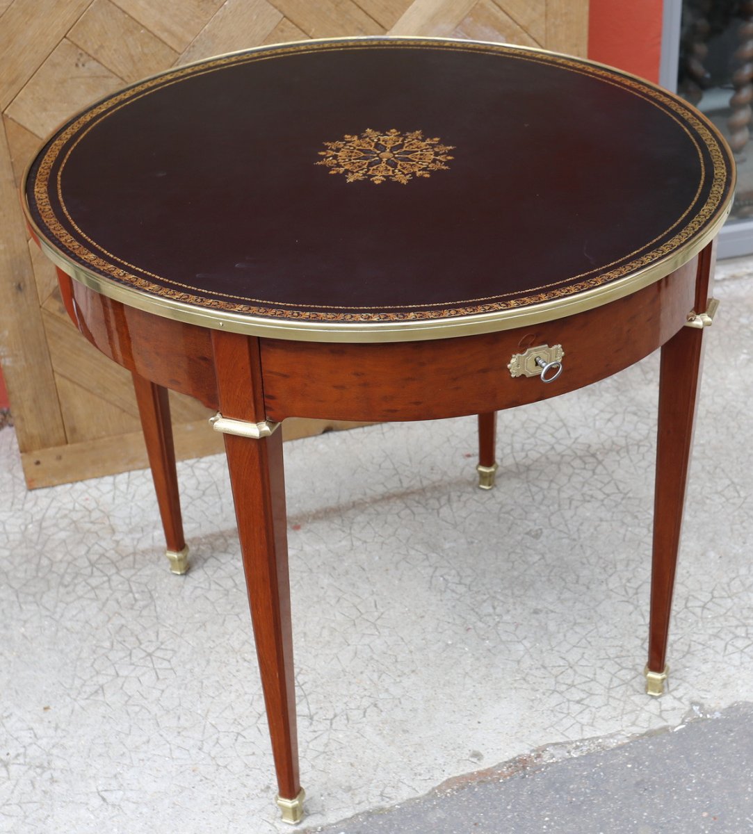 Table Guéridon Style Louis XVI, Signé Durand Circa 1880-photo-2
