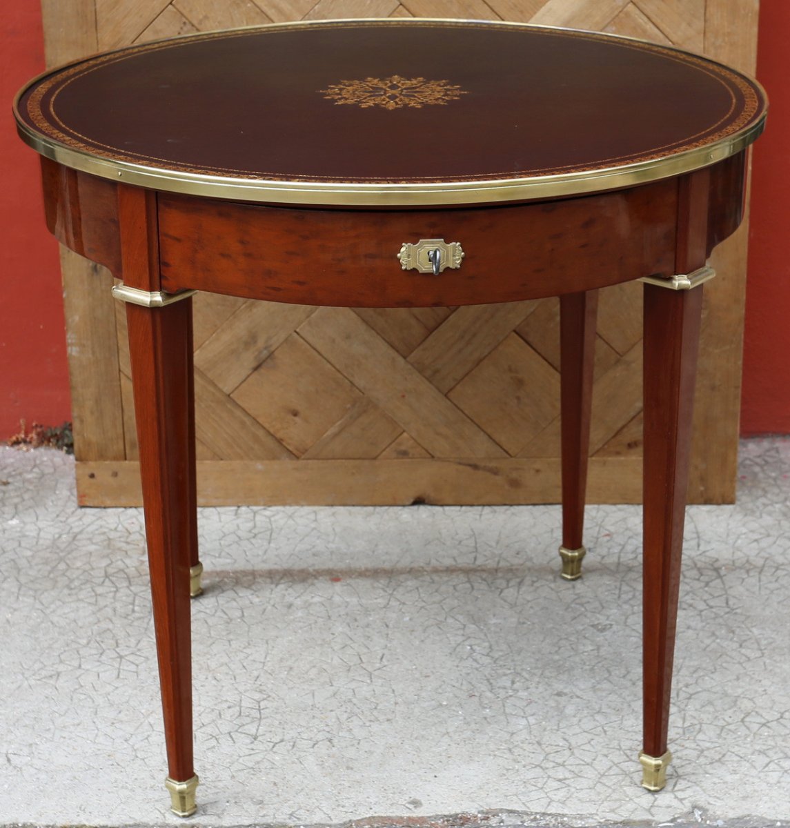 Table Guéridon Style Louis XVI, Signé Durand Circa 1880