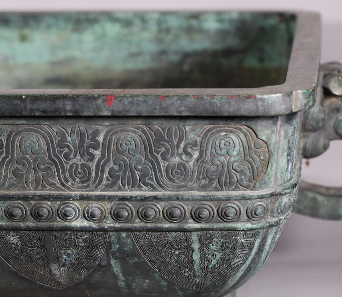 Important Planter In Bronze China Nineteenth-photo-2