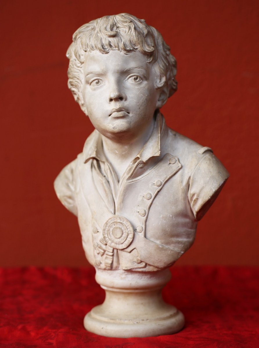 Jean-nicolas Alexandre Brachard 1766-1846 Portrait En Buste De Joseph Viala.