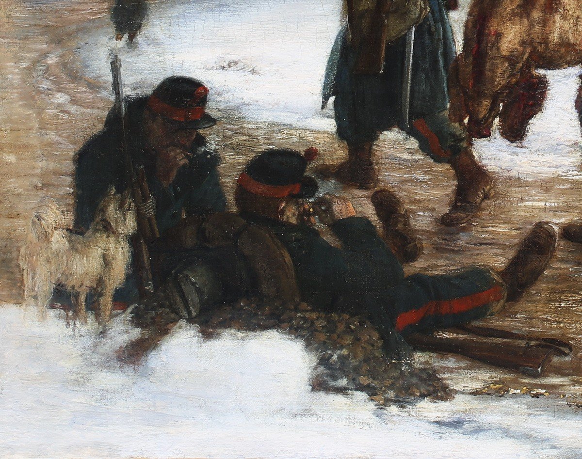 Alphonse Marie Adolphe De Neuville (1835-1885) La guerre de Crimée.-photo-1