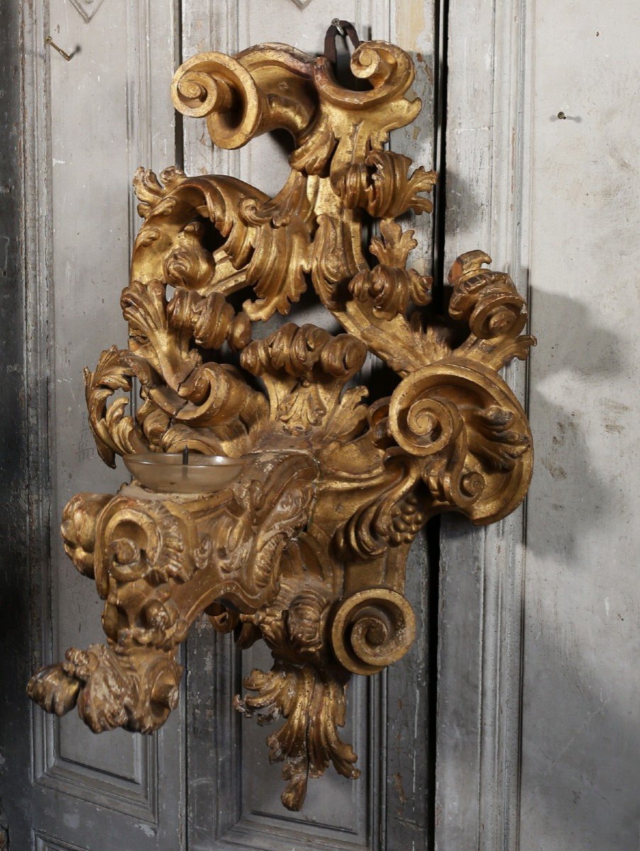 Paire d'Appliques Baroques Italie XVIIIème-photo-4