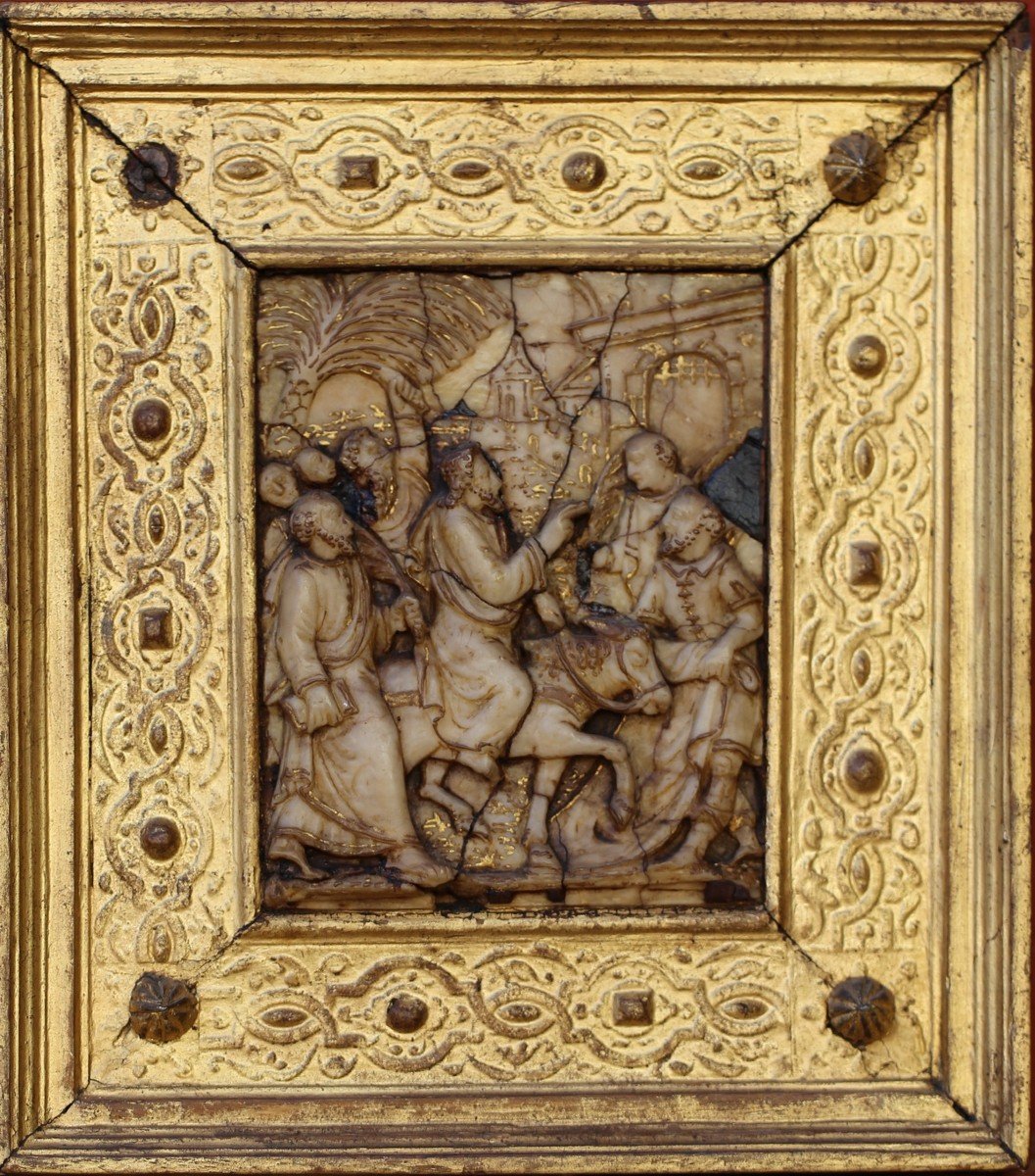 Set Of Nine Alabaster Bas-reliefs Mechelen, Circa 1600-photo-4