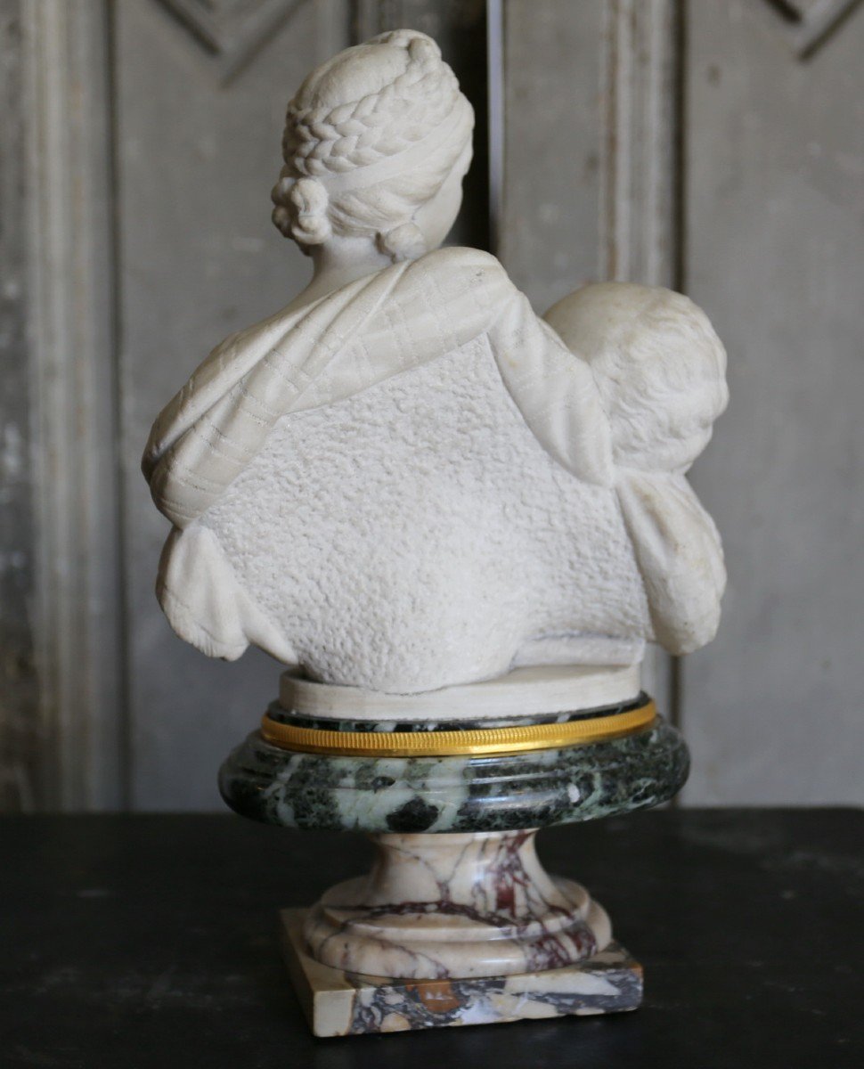 Ecole Italienne Fin XVIII, La Charité Romaine.-photo-3
