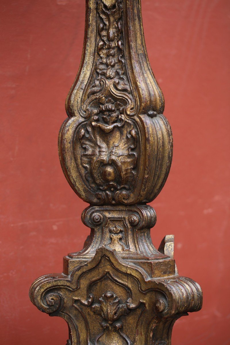 Important Pair Of Torchieres, Italy 17th Century-photo-2