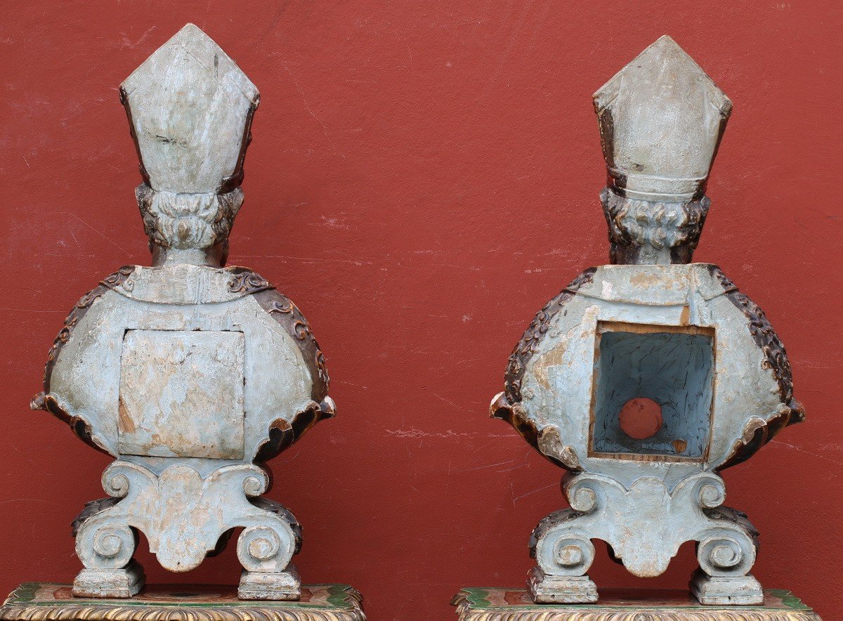 Pair Of Reliquary Busts Italy XVIII-photo-4