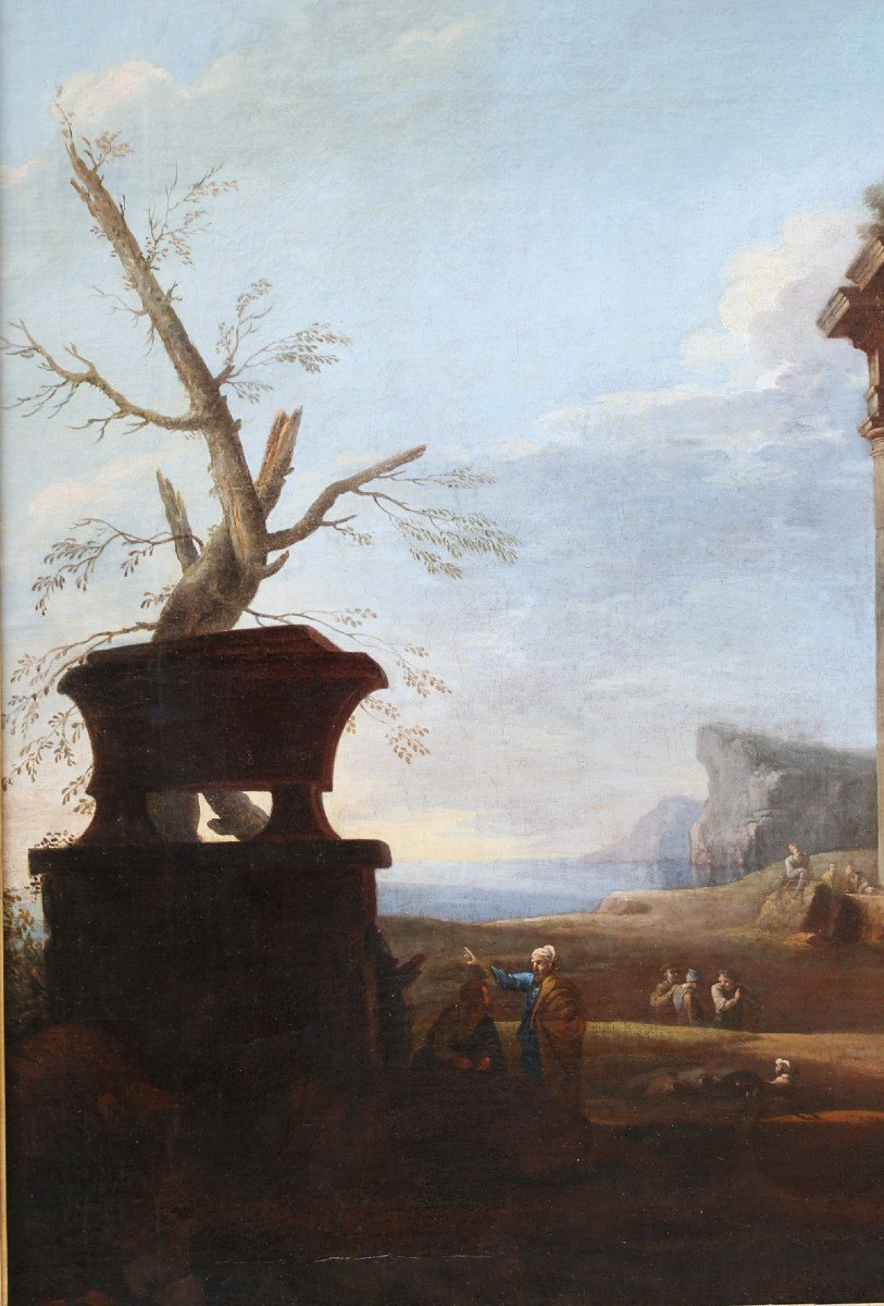 Bartholomeus Breenbergh (1599-1657), Paysage De Ruines Animées -photo-1