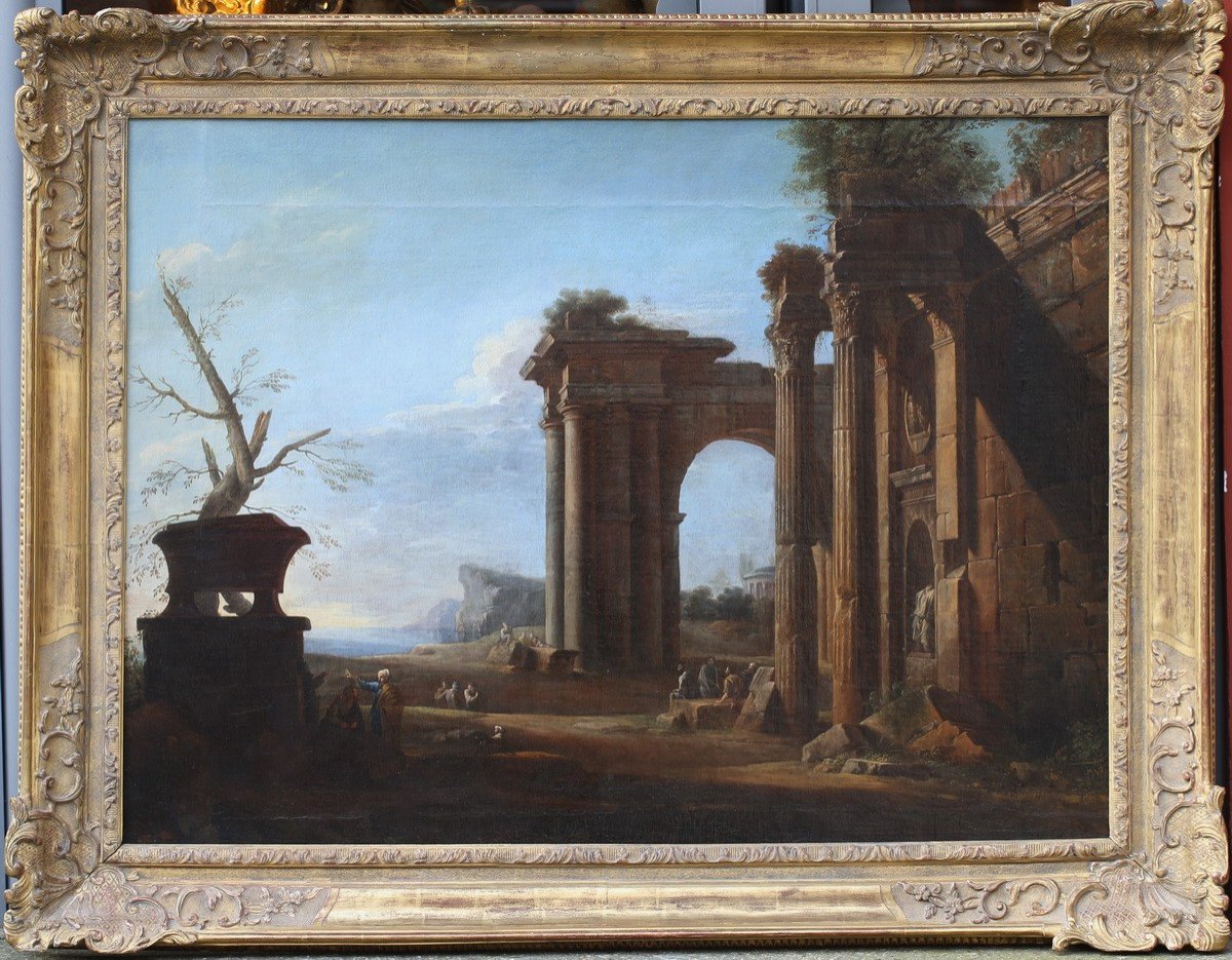 Bartholomeus Breenbergh (1599-1657), Paysage De Ruines Animées 