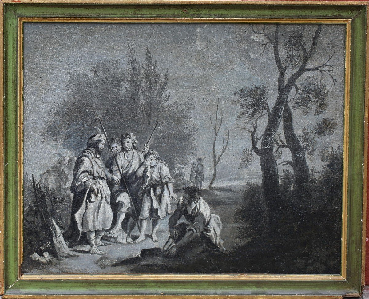 Giuseppe Antonio Pianca 1703-1760 Attributed To, Pair Of Canvases, Grisailles-photo-4