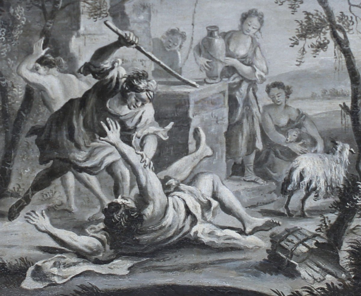 Giuseppe Antonio Pianca 1703-1760 Attribué à, Paire De Toiles, Grisailles-photo-2