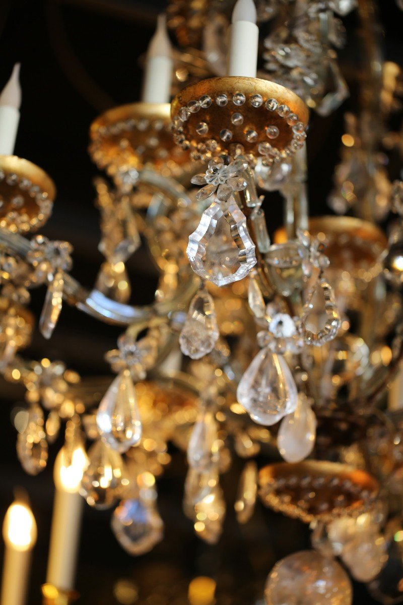 Baguès Attributed To, 16-light Chandelier Circa 1940-photo-3