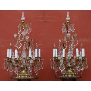 Pair Of Large Louis XV Style Girandoles