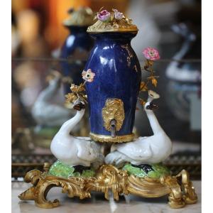 Samson Porcelain Perfume Fountain, Late 19th Century