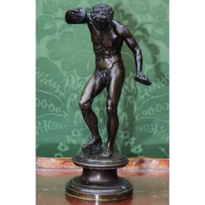 Italian School, Late 18th Century, Attributed To Soldani-benzi, Dancing Nude Faun With Cymbals.