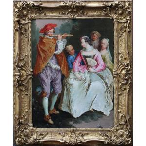 Attributed To Christian Wilhelm Dietrich 1712-1774, The Pied Piper.