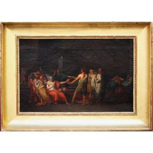 Early 19th Century French School, The Death Of Phocion, Prix De Rome 1804.