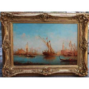 Henri Malfroy 1895-1945, Venise Le Grand Canal, Oil On Canvas Signed .