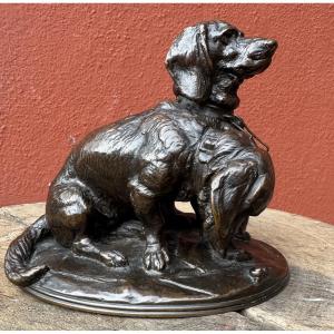 Emmanuel FREMIET 1824-1910 Ravageot et Ravageole, bronze à patine brune, ancienne fonte MORE