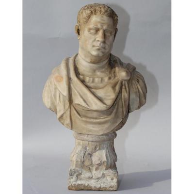 Roman School Of XVIII "emperor Bust"