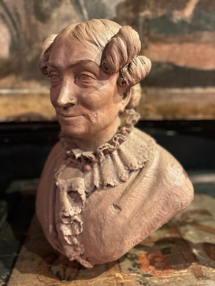 Bust Of Woman With “giraffe” Hairstyle, Circa 1830-photo-4