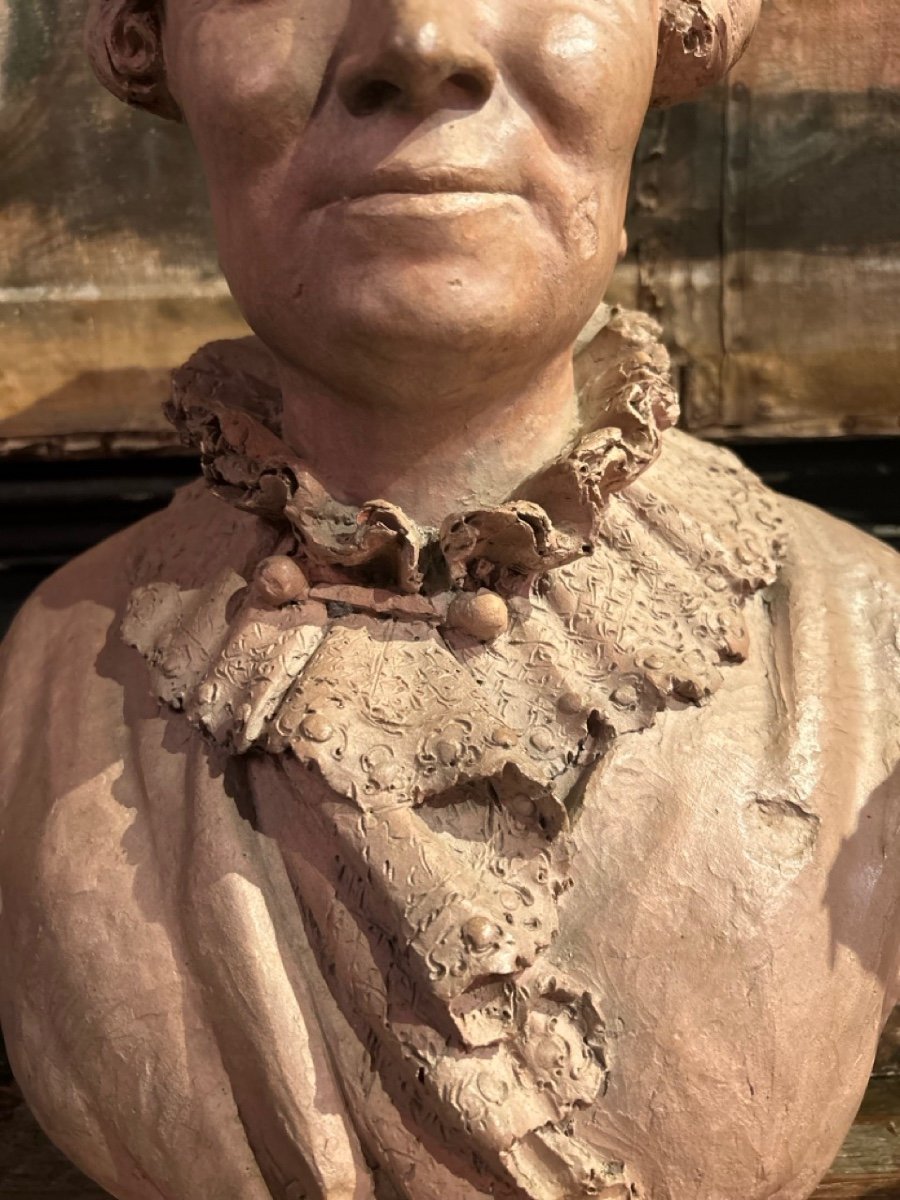 Bust Of Woman With “giraffe” Hairstyle, Circa 1830-photo-5