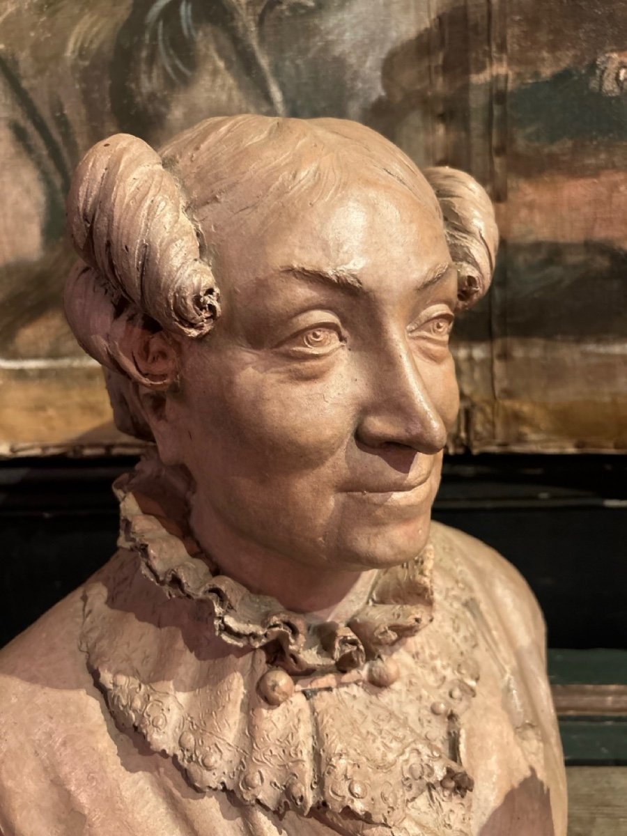 Bust Of Woman With “giraffe” Hairstyle, Circa 1830-photo-6