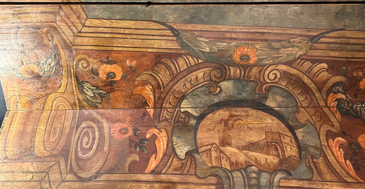 Ensemble de panneaux en bois peint, XVII siècle-photo-1