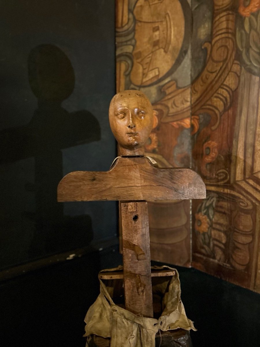 Porte-armure en bois, XIX siècle-photo-2