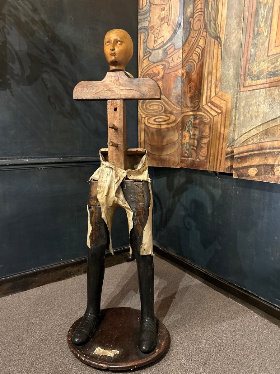 Porte-armure en bois, XIX siècle-photo-4