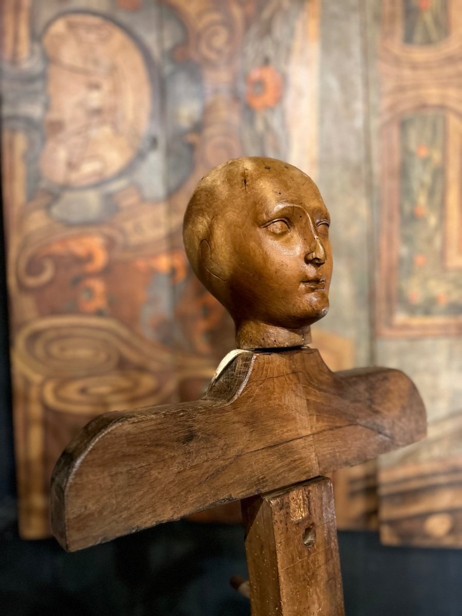 Porte-armure en bois, XIX siècle-photo-4