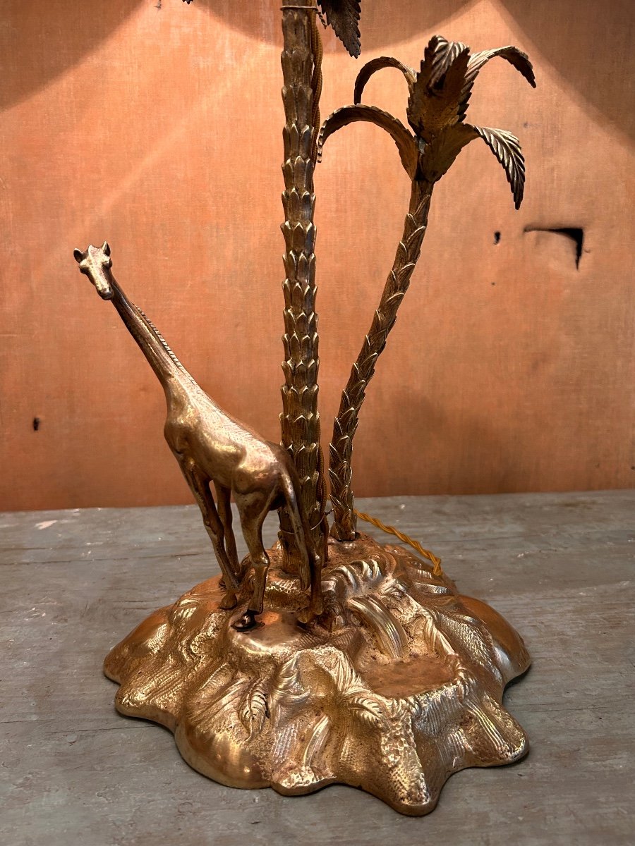 Lampe avec  girafe, circa 1900-photo-3