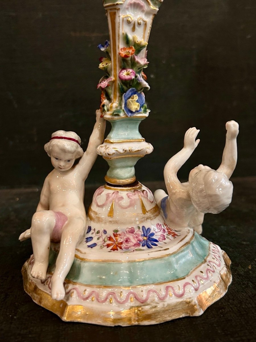 A Pair Of Porcelain Bourgeois In The Taste Of Meissen, 19th Century-photo-1