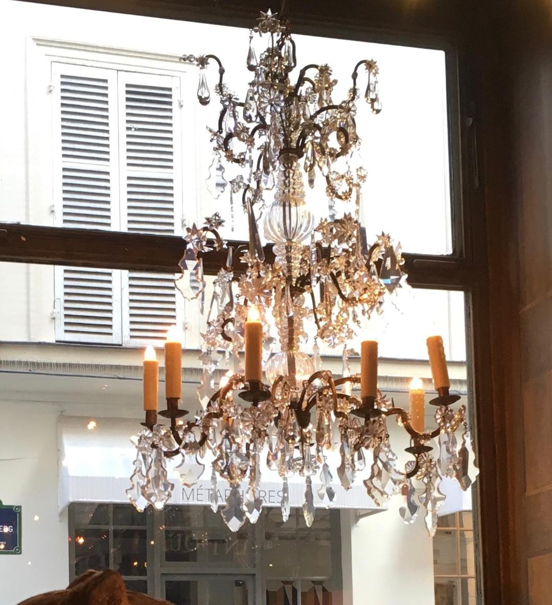 Chandelier With Daggers And Tassels, Circa 1800-photo-1