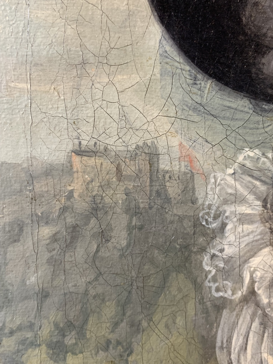 Portrait Of An English Woman, Late 18th Century-photo-2